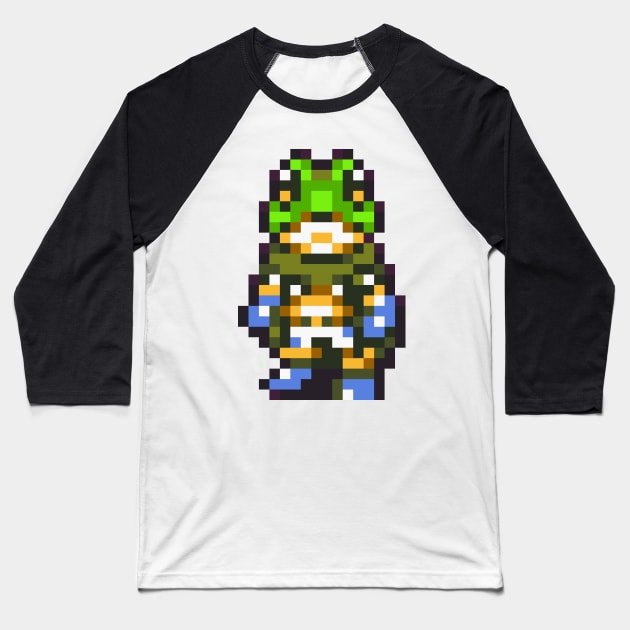 Frog Sprite Baseball T-Shirt by SpriteGuy95